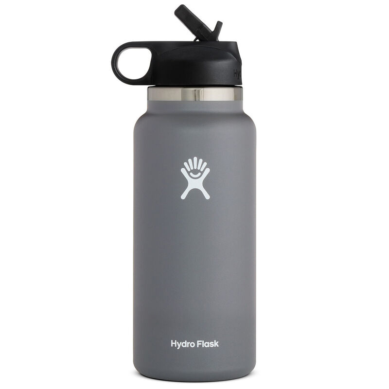 32 oz. Wide-Mouth Water Bottle with Straw Lid image number 0