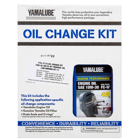 Yamaha Outboard Oil Change Kit, F75~F115 image number 0
