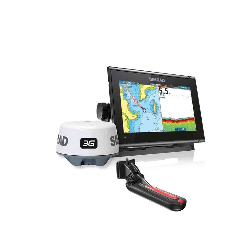 GO9 XSE Multifunction Display Bundled with TotalScan™ Transducer, Navionics+ Mapping & Broadband 3G™ Radar image number 0