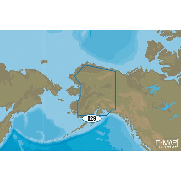 NA-M029 Alaskan Lakes Chart C-Card image number 0