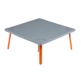 Crazy Creek Pack Table, Compact 12" x 12" Outdoor Folding Table, Gray and Orange