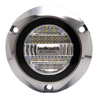 SeaBlaze X2 LED Underwater Light White/Blue, Polished Bezel