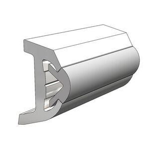 Rigid Artic White Rub Rail Kit, 1 7/8" x 1", 3 Pieces 7.5', 7.5' & 5' Lengths