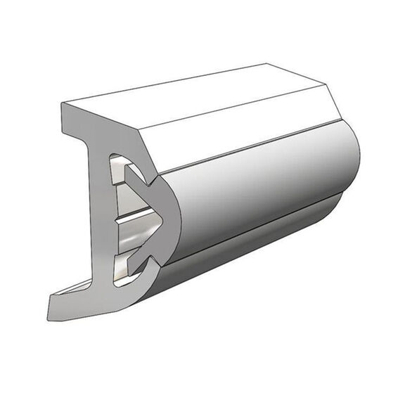 Rigid Artic White Rub Rail Kit, 1 7/8" x 1", 3 Pieces 7.5', 7.5' & 5' Lengths image number 0