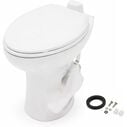 SEAFLO Porcelain RV Toilet Elongated Bowl 19in Residential Height Gravity Foot Pedal Soft Close image number 0