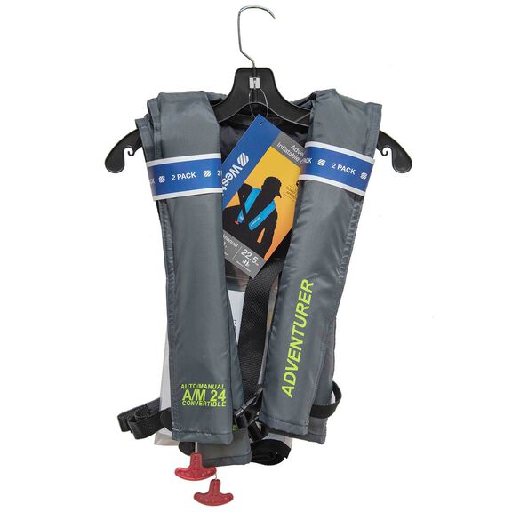 Adventurer Automatic Inflatable Life Jacket, 2-Pack image number 1