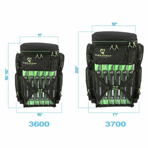 Drift Series 3700 Tackle Backpack with Rod Holders & QuikLatch Trays image number 5