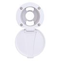 Recessed Cup & Lid Set All Plastic Arctic White image number 1