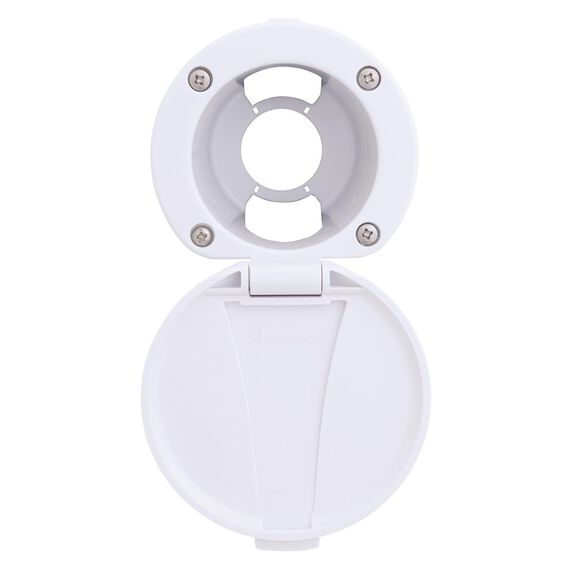 Recessed Cup & Lid Set All Plastic Arctic White image number 1