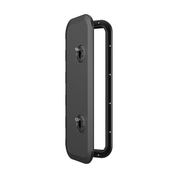 Locking Marine Boat Rectangular Access Hatch (Black) - 243mm x 607mm image number 0