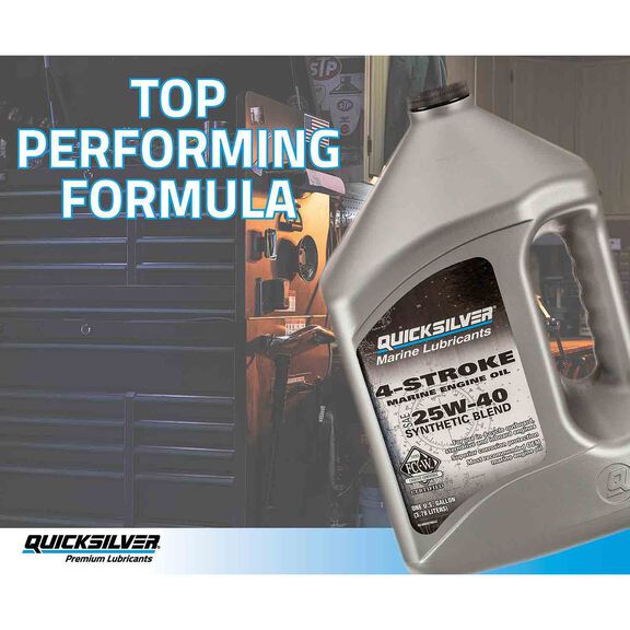 25W-40 Synthetic Blend Marine Engine Oil, 1 Gallon image number 2