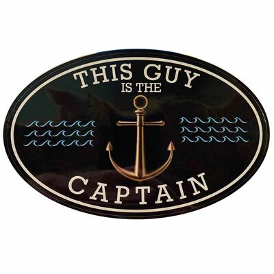 This Guy Captain Removable/Restickable Boat Sticker