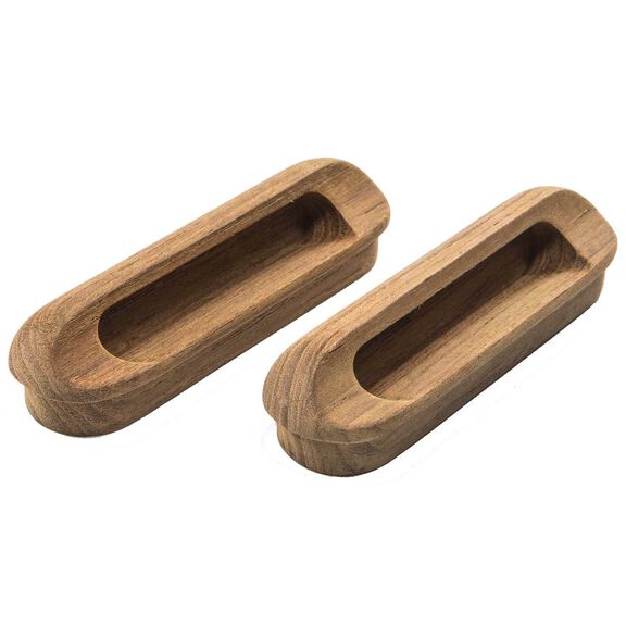 Teak Oblong Drawer Pull image number 2
