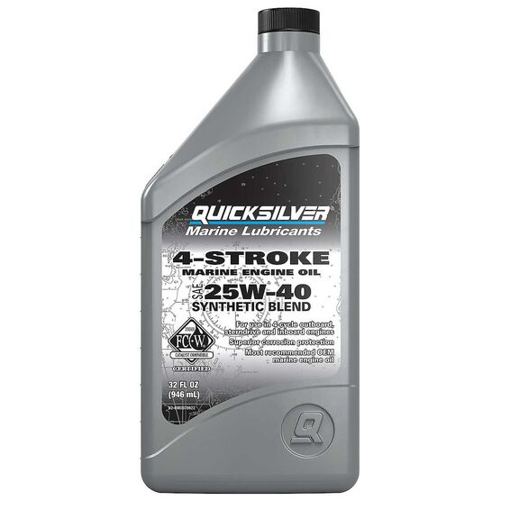 25W-40 Synthetic Marine Engine Oil, 1 Quart image number 0