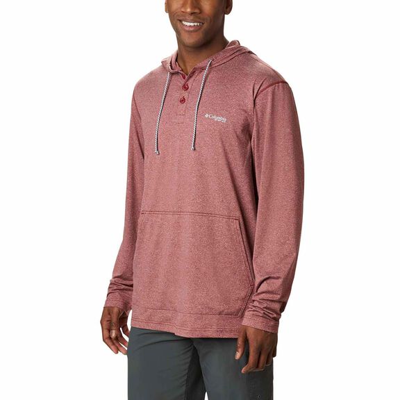 Men's PFG Slack Tide&trade; Henley Hoodie image number 0