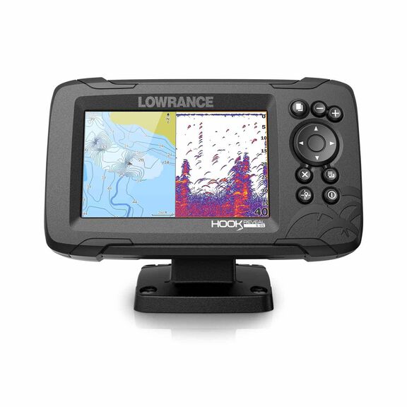 HOOK Reveal 5 Fishfinder/Chartplotter Combo with 50/200 HDI Transducer and C-MAP Contour Plus Charts image number 0