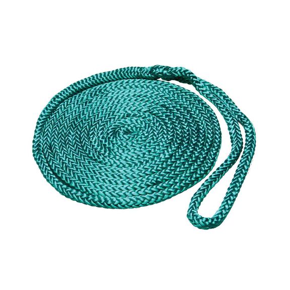 3/8" x 15' 12-Strand Polypropylene Inland Dock Line, Green image number 0