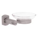 Miah Soap Dish Plastic Dish Brushed Nickel image number 0