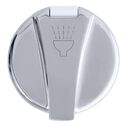Aidack Recessed Control Valve Hot/Cold Mixer, Arctic White Cup with Stainless Steel Lid, Chrome Aidack Handle image number 4