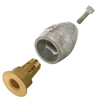 Aluminum Prop Nut Aluminum Prop Nut Anodes, 2.5" OD, 3.5" Length