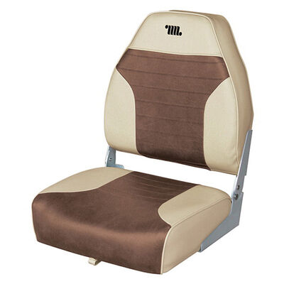 High-Back Boat Seat, Sand/Brown