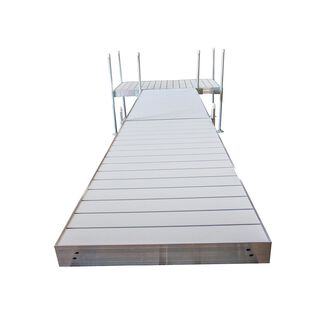 T-Shaped Aluminum Frame with Aluminum Platinum Series Decking Complete Dock Packages