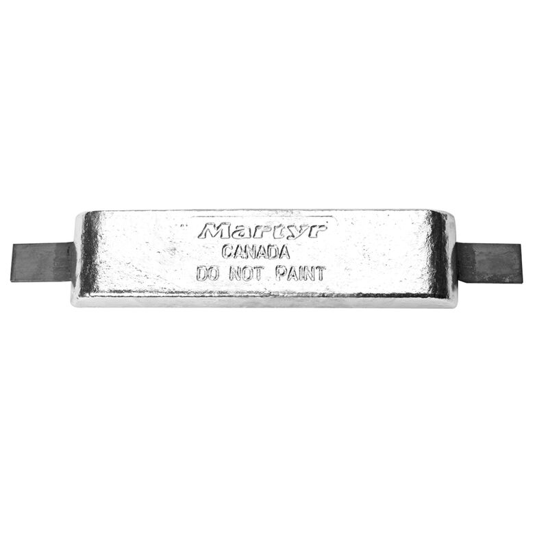 Commercial Bolt-On Aluminum Plate Anode with Aluminum Straps, CMZ03AA image number 0