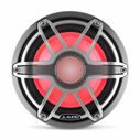 M6-8IB-S-GmTi-i-4 8" Marine Subwoofer Driver, Gunmetal & Titanium Sport Grille with RGB LED Lighting image number 1