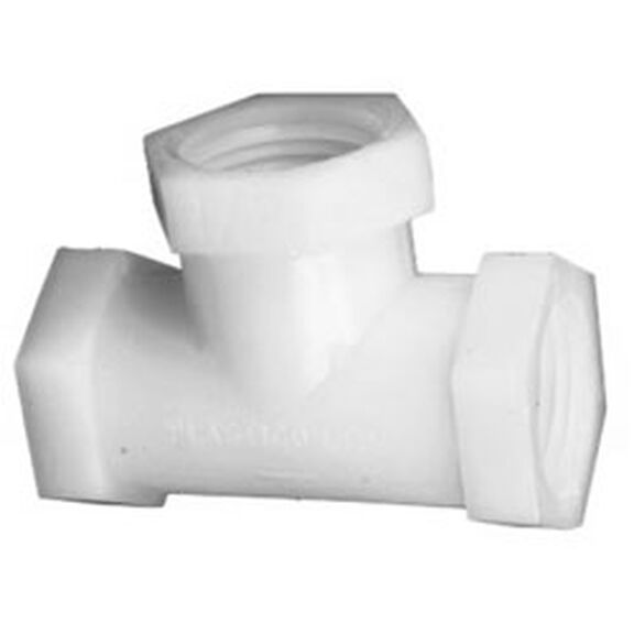 Nylon Tee NPT Threaded 1/2" image number 0