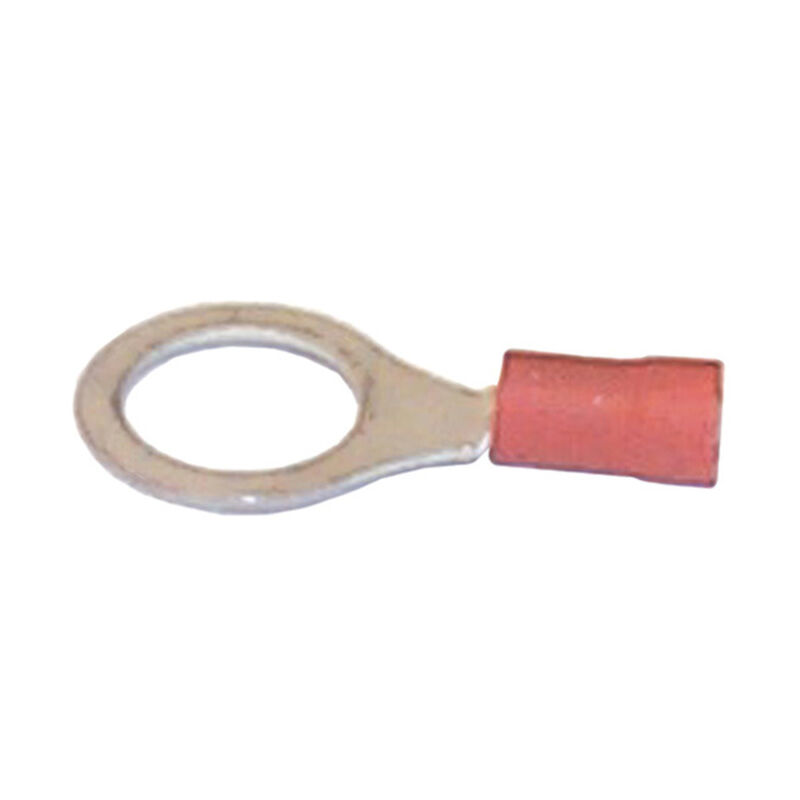 22-18 AWG Ring Terminals, 3/8", Red, 100-Pack image number 0