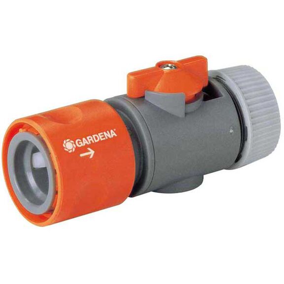 3/4" and 5/8" Hose Connector with Valve image number 0