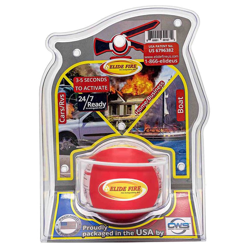 4" Elide Fire Ball Fire Extinguisher with Non-Closeable Mounting Bracket image number null