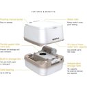 SEAFLO 12L Portable Travel Toilet with Manual Flush White image number 1
