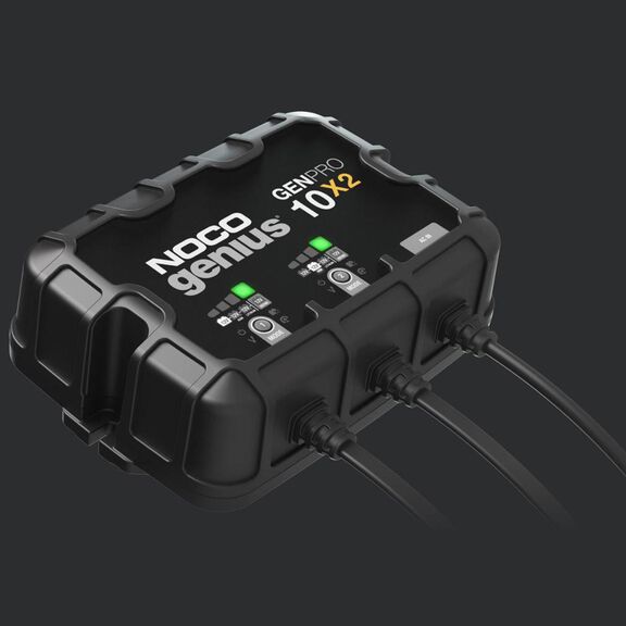 Noco Genius GENPRO10X2 Onboard Waterproof Marine Battery Charger with Precision Smart Charging, Battery Repair Mode and Advanced Temperature Compensation, 20 Amp, 12V, 2-Bank image number 3