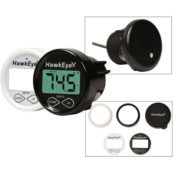 D10DX-6T In-Dash Digital Depth Sounder, Thru-Hull Transducer image number 0