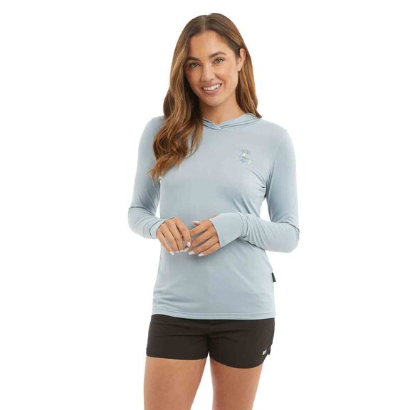 Women's Isla Tortuga AquaTek Hooded Shirt image number 2