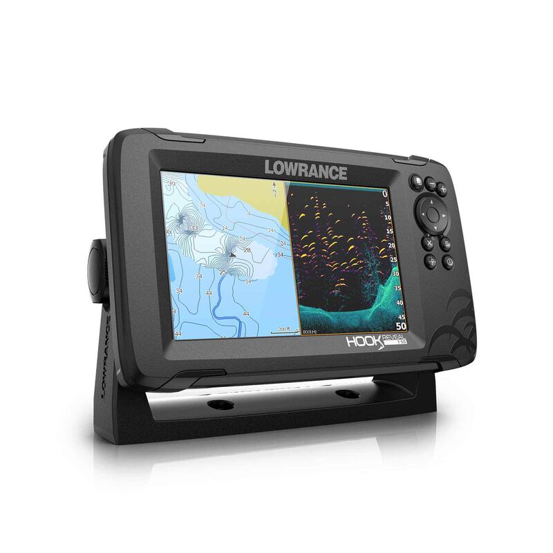 HOOK Reveal 7 Fishfinder/Chartplotter Combo with TripleShot Transducer and C-MAP Contour Plus Charts image number 1