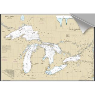 Great Lakes Decorative Nautical Chart