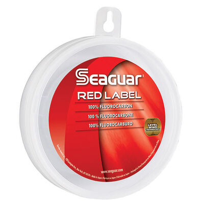 Red Label Leader Fluorocarbon, Fluorescent Clear/Blue, 25 yds.