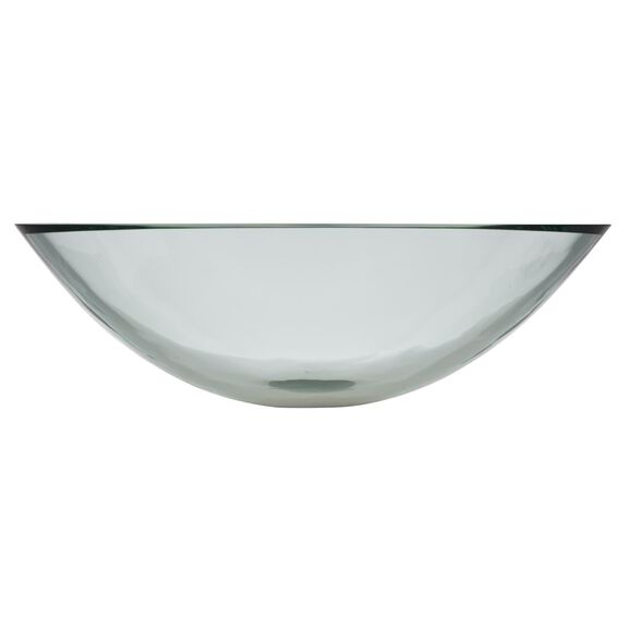Rectangle Vessel Smooth Glass, 16 1/2" Square, 1-3/4" Drain Clear image number 3