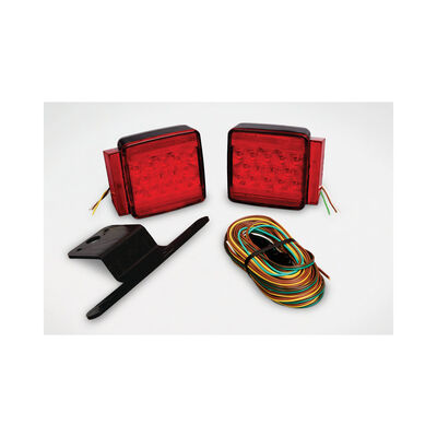 LED Submersible Combination Taillight Kit with 25' Wire Harness for Trailers Under 80"