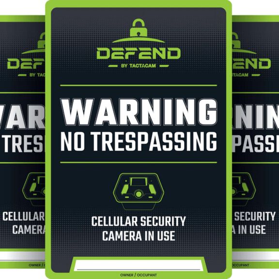 No Trespassing Sign (3 Pack) image number 0