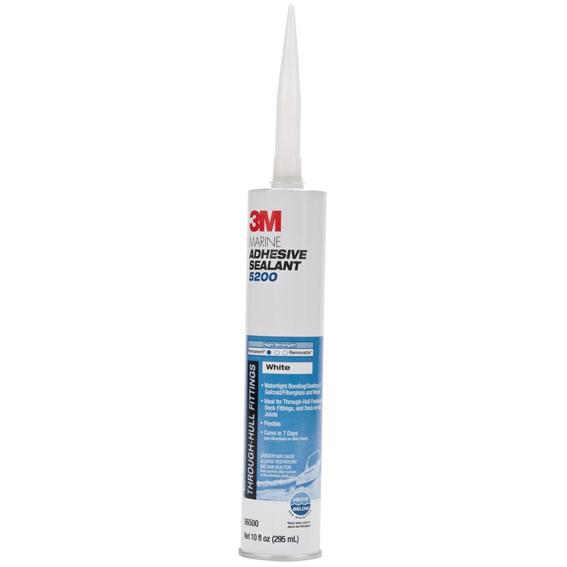 3M 5200 Polyurethane Adhesive/Sealant, White, 10oz. Cartridge West Marine