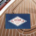 18" x 30" PVC Spray Print Boarding Mat, The Captain is Always Right image number 1