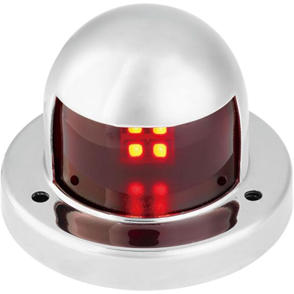 SEAFLO 03 Series Port Red LED Navigation Light 12V 1NM Horizontal Mount image number 0