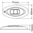 SEAFLO 02 Series LED Bow Navigation Light Combo 316 Stainless Steel 12V image number 3