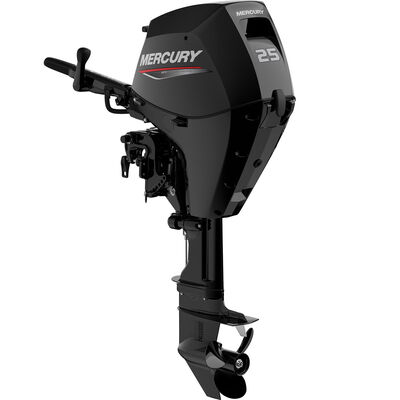 25hp Electric Start 4-Stroke Outboard Engine, 15" Shaft Length