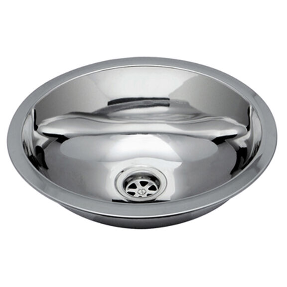 Half Oval Stainless Steel Sink image number 0