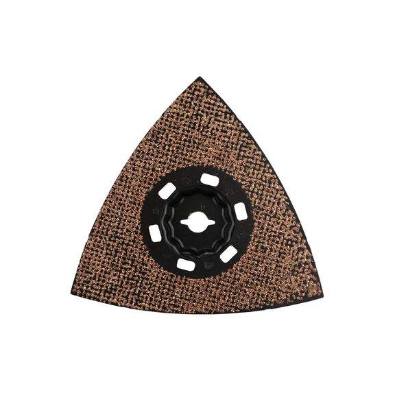 StarlockMax Oscillating Multi-Tool 4-1/2" Tungsten Carbide 40 Grit Delta Triangle Sanding Pad image number 0