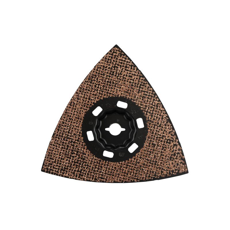 Makita StarlockMax Oscillating Multi-Tool 4-1/2" Tungsten Carbide 40 Grit Delta Triangle Sanding Pad | For Boats | by West Marine
